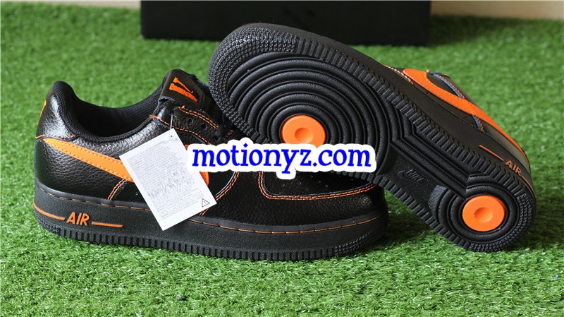 Special Field vlone X Air Force 1 Low Black Orange